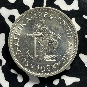 1964 South Africa 10 Cents Lot#T9533 Silver! Proof!