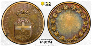 (1880-DT) France Chambery Shooting Festival Medal PCGS MS64 Lot#G8840