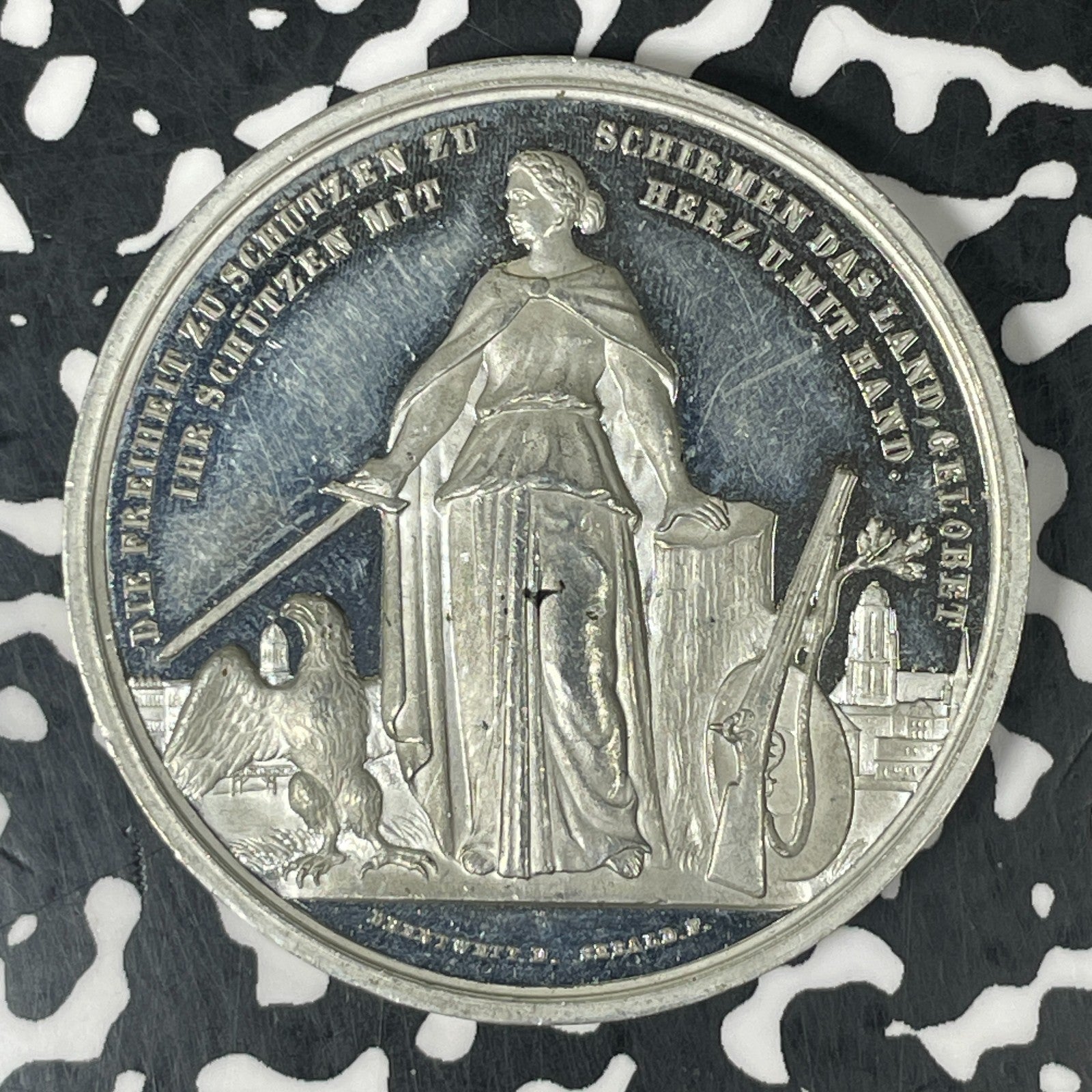 1862 Germany Frankfurt Federal Shooting Festival Medal Lot#JM0531 Peltzer-1076