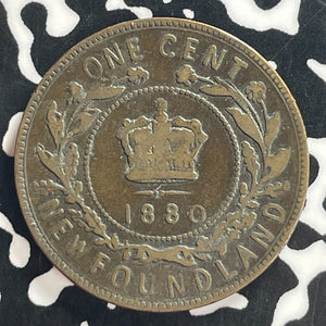 1880 Newfoundland Large Cent Lot#T7954 Round '0' Low