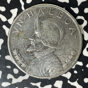 1931 Panama 1 Balboa Lot#T5941 Large Silver Coin!