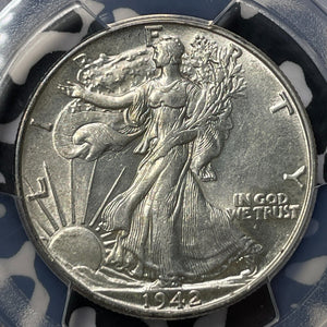 1942 U.S. 50 Cents Walking Liberty Half Dollar PCGS AU55 Lot#G8360 Silver!