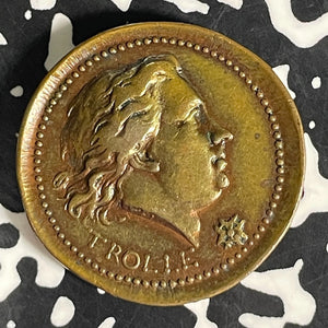 "1780" (1784) Sweden Admiral Henrik Trolle Award Medal Lot#JM9231 28mm