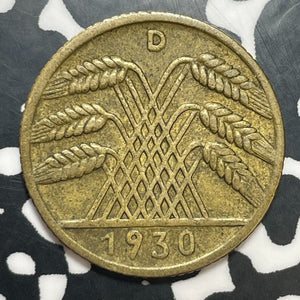 1930-D Germany 10 Pfennig Lot#E7305