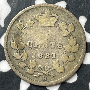 1881-H Canada 5 Cents Lot#E8959 Silver!