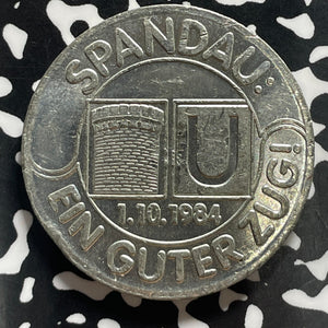 1984 Germany Rathaus-Spendau Subway Medal Lot#T4529