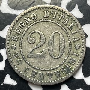 1894 Italy 20 Centesimi (4 Available) (1 Coin Only)