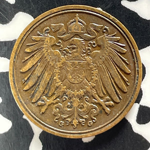 1905-G Germany 1 Pfennig Lot#T4129 Better Date