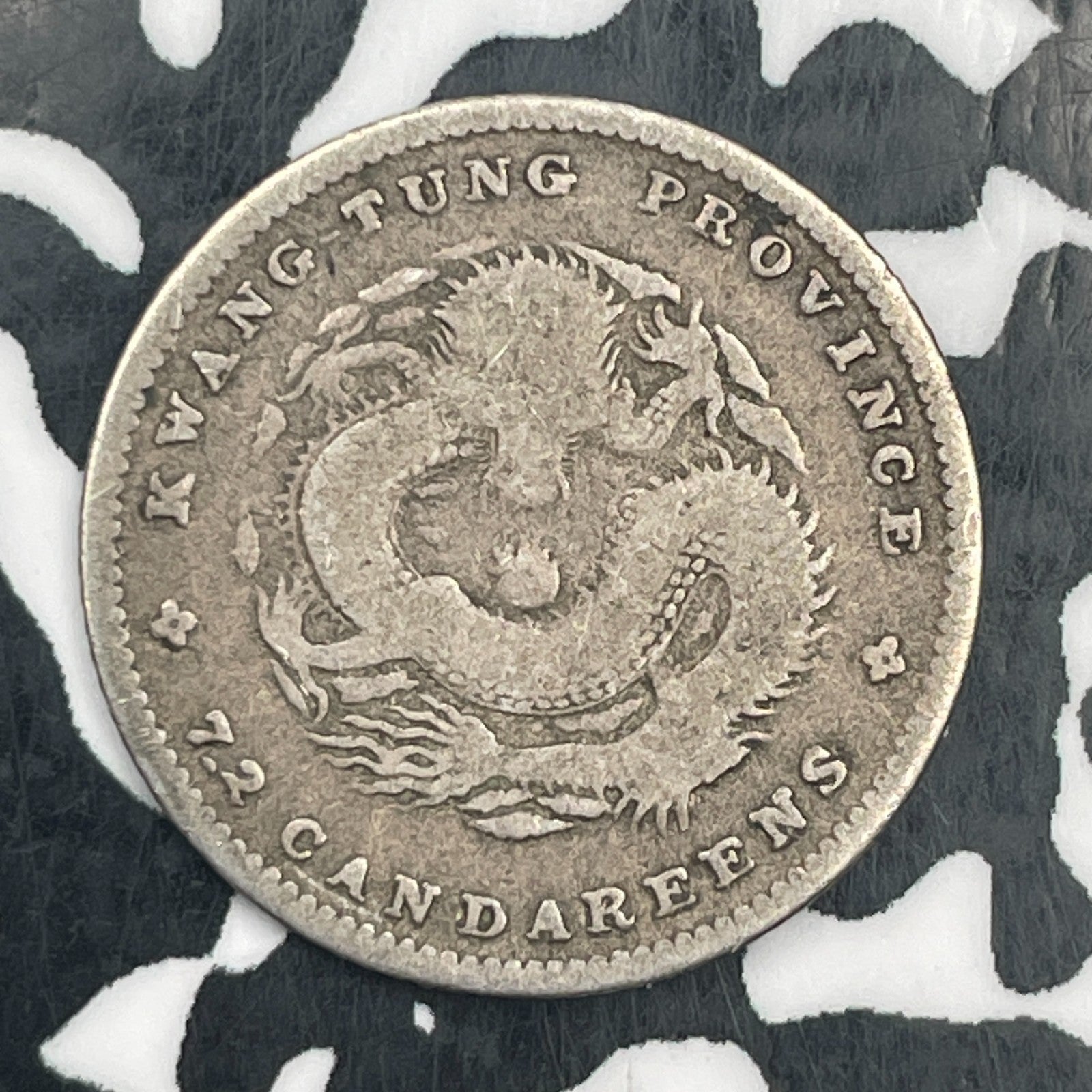 (1890-1908) China Kwangtung 10 Cents Lot#F9723 Silver!