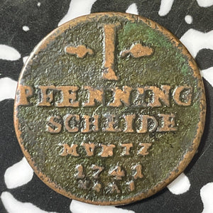 1741 Germany Goslar 1 Pfennig Lot#E4764