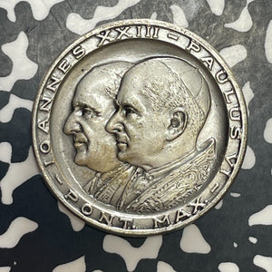 Undated Vatican City Pope John XXIII/Paul VI Medal Lot#T6396 Silver!