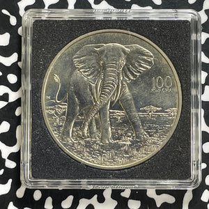 1997 Zambia 100 Kwacha Lot#OV1624 High Grade! Beautiful! Elephant, In Plastic