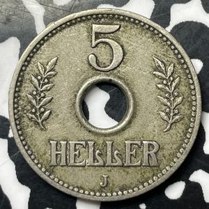 1914-J German East Africa 5 Heller Lot#MK205