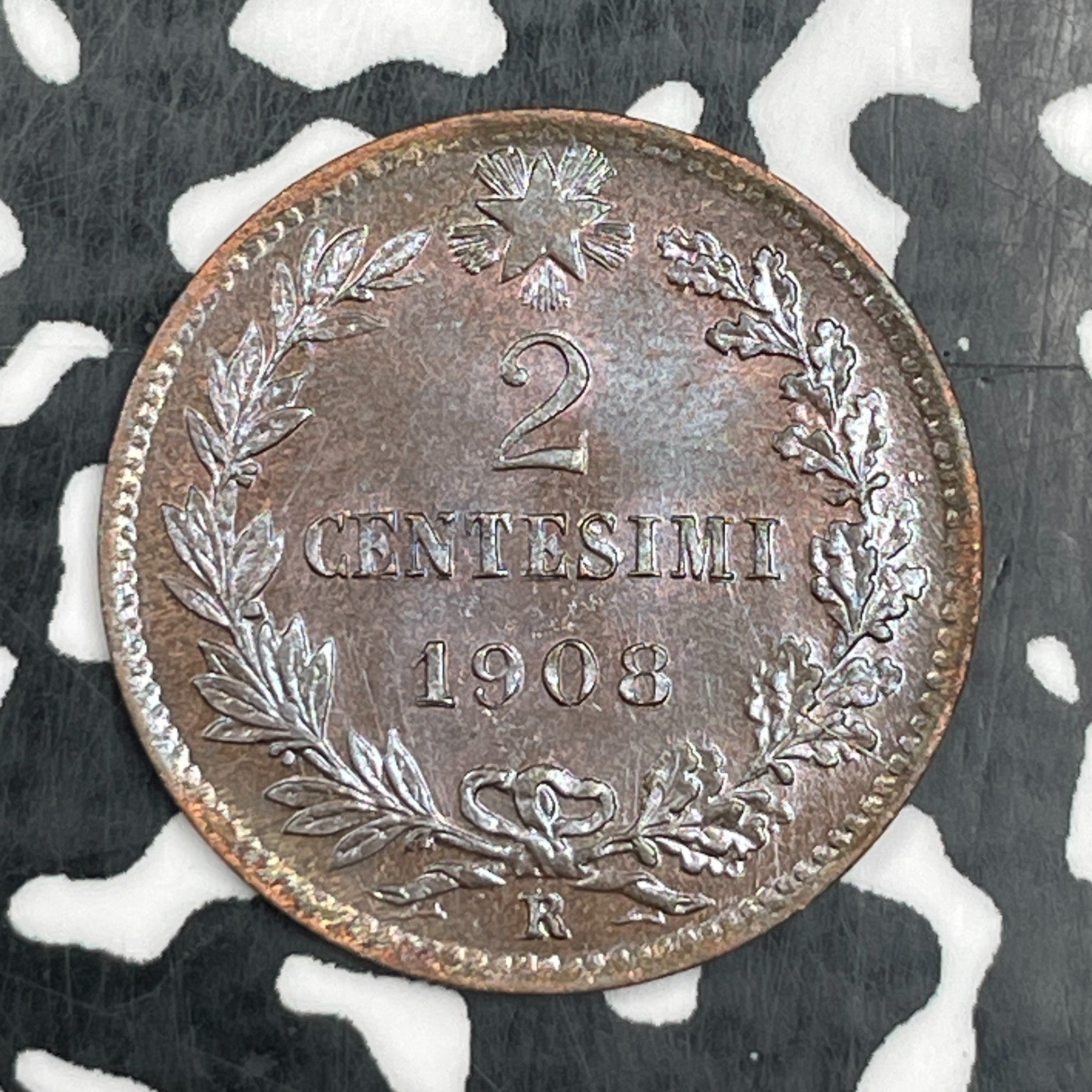 1908-R Italy 2 Centesimi Lot#N2210 High Grade! Beautiful!