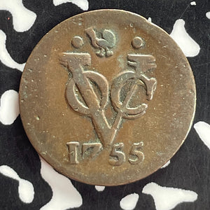 1755 Netherlands East Indies West Friesland 1 Duit Lot#T7450