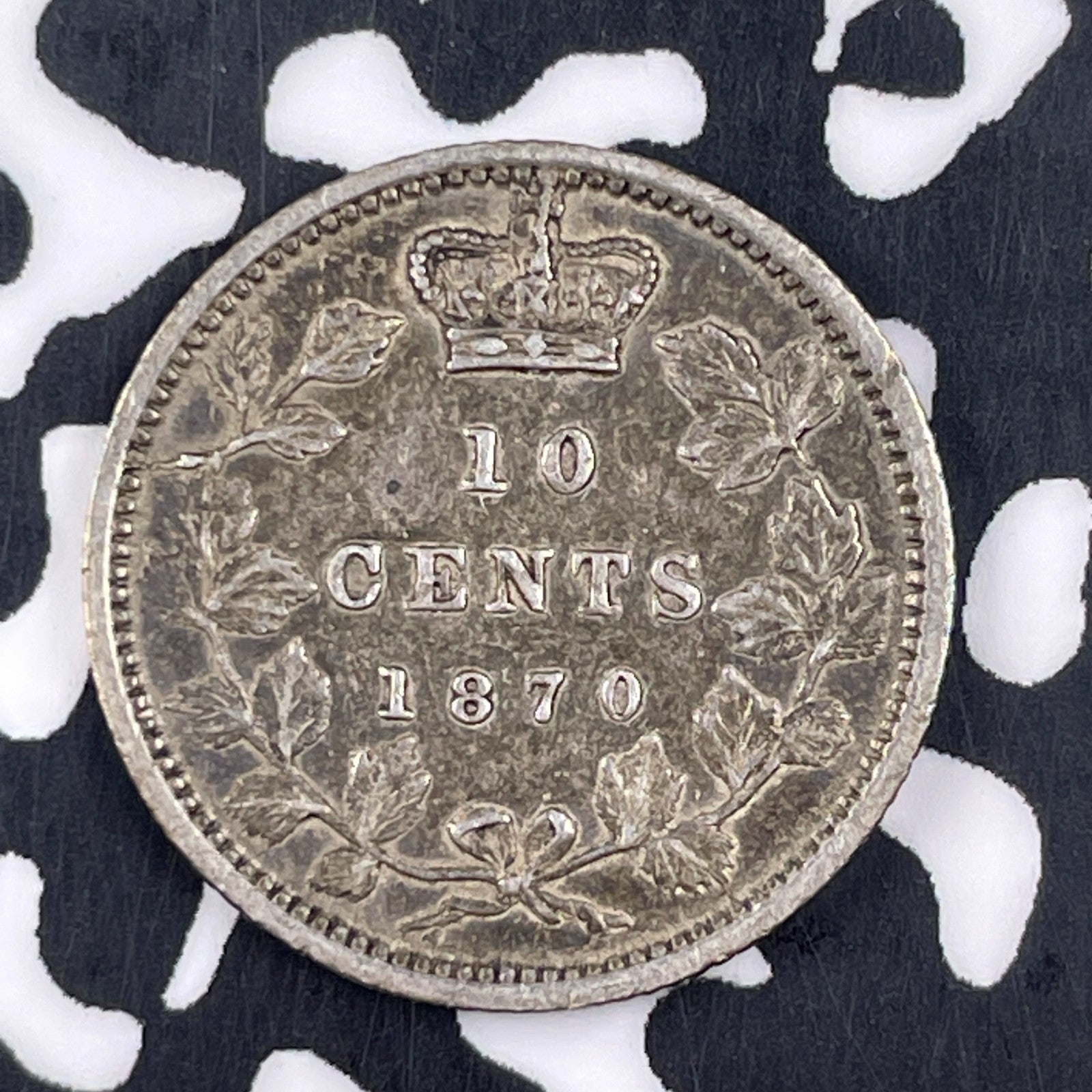 1870 Canada 10 Cents Lot#JM1310 Silver! Nice!