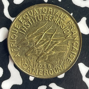 1958 Cameroon 5 Francs Lot#T8825 Nice!