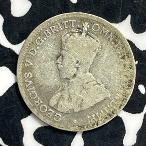 1917-M Australia 3 Pence Threepence Lot#C0731 Silver!