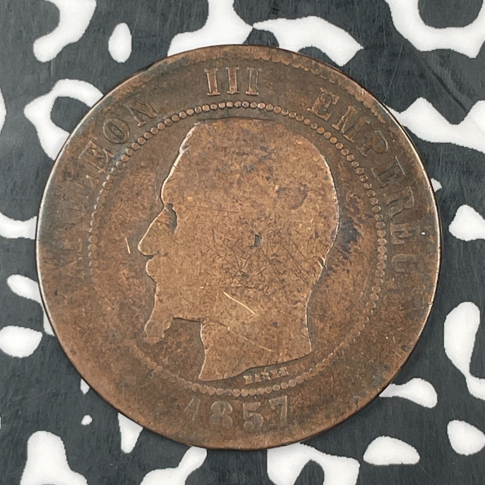 1857-BB France 10 Centimes Lot#F5857 Better Date