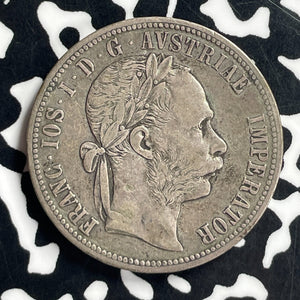 1892 Austria 1 Florin Lot#T7084 Silver!