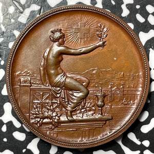 1895 Switzerland Winterthur Shooting Festival Medal Lot#JM6962 Richter-1756D