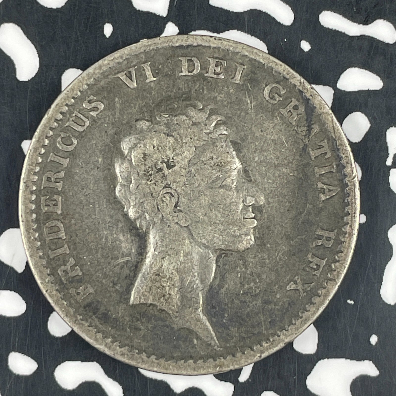 1813 Denmark 1 Rigsbankdaler Lot#JM1242 Silver!