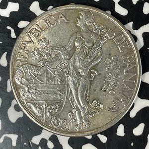 1931 Panama 1 Balboa Lot#JM9404 Large Silver! Nice!