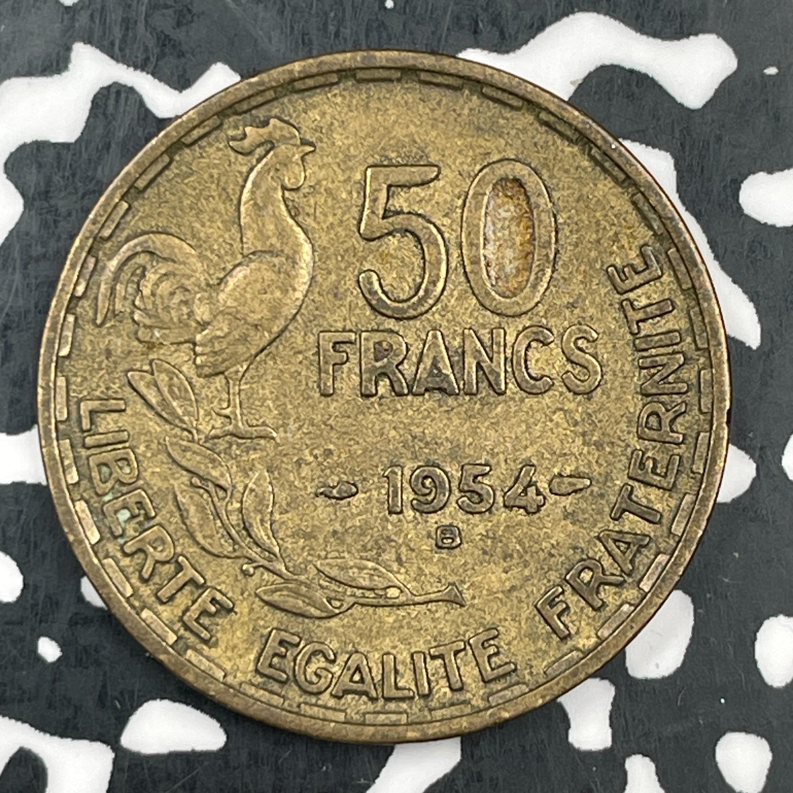 1954-B France 50 Francs Lot#F8519