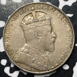 1908 Newfoundland 50 Cents Lot#JM8437 Silver! Nice!