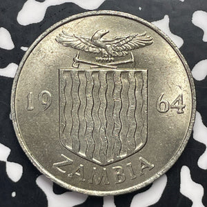 1964 Zambia 2 Shillings Lot#C0950 High Grade! Beautiful!