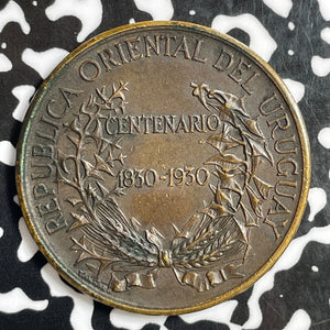 1930 Uruguay Republic Centennial Medal Lot#E2488 36mm