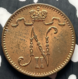 1913 Finland 1 Penni Lot#T8960 High Grade! Beautiful!