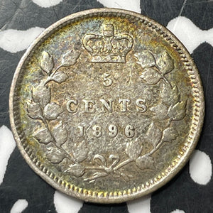 1896 Canada 5 Cents Lot#T2258 Silver! Nice!