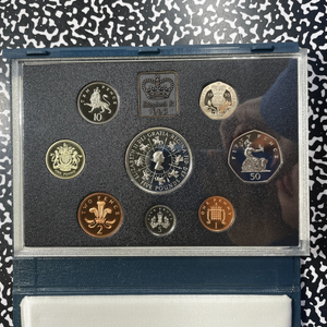 1993 Great Britain 8x Coin Proof Set Lot#B2672 With Case & C.O.A.