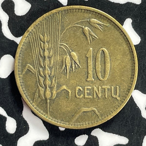 1925 Lithuania 10 Centu Lot#T9651