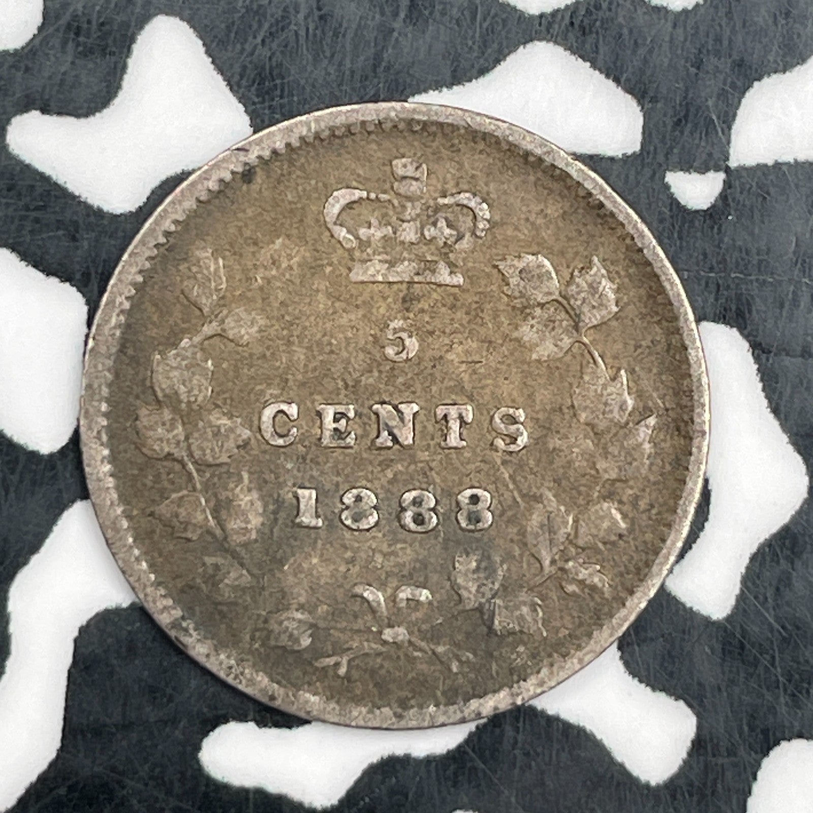 1888 Canada 5 Cents Lot#N2711 Silver!