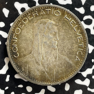 1923-B Switzerland 5 Francs Lot#JM0220 Silver! Nice!