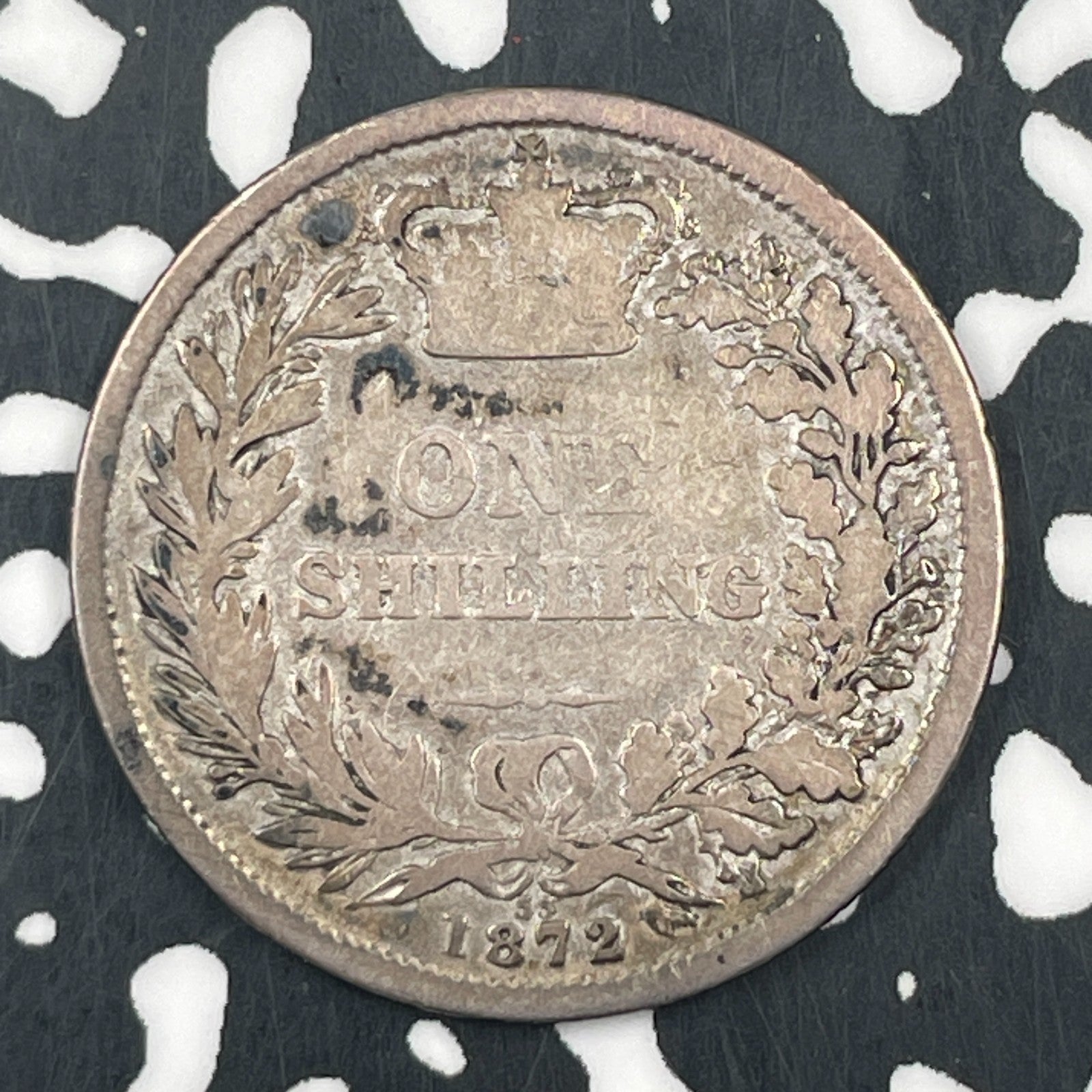 1872 Great Britain 1 Shilling Lot#F5687 Silver!