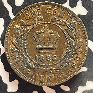 1880 Newfoundland Large Cent Lot#T4733 Nice! Round '0'