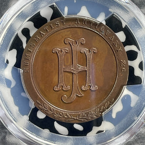 1879 G.B. London James Henry Numismatist Token PCGS SP65 Lot#G757 Gem BU!
