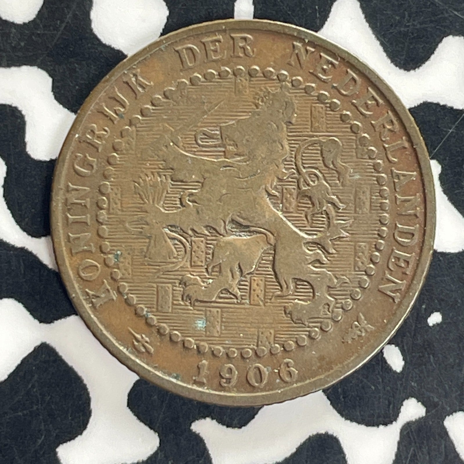 1906 Netherlands 1 Cent Lot#C4950