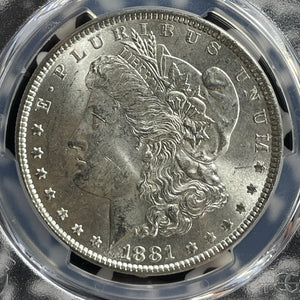 1881 U.S. $1 Morgan Dollar PCGS MS63 Lot#G577 Silver! Choice UNC!