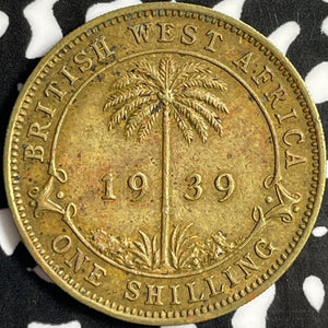 1939 British West Africa 1 Shilling Lot#D8634