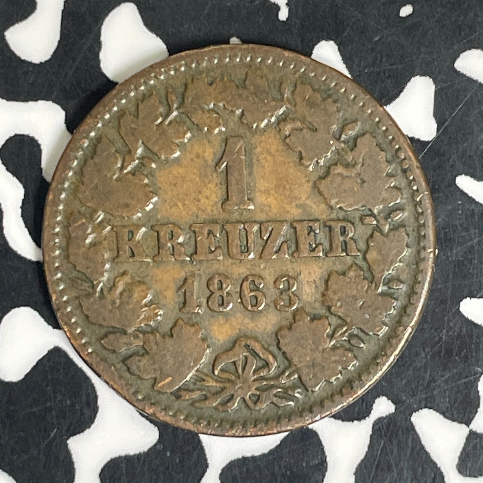 1863 Germany Nassau 1 Kreuzer Lot#C6115