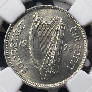 1928 Ireland 6 Pence Sixpence NGC MS64 Lot#G8955 Choice UNC!