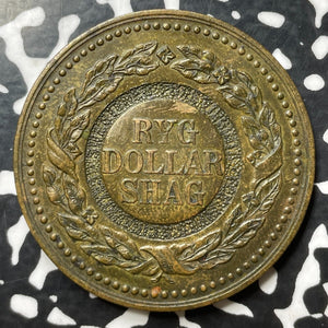 Undated Denmark RYG 'Shag Dollar' Private Token Lot#OV1368