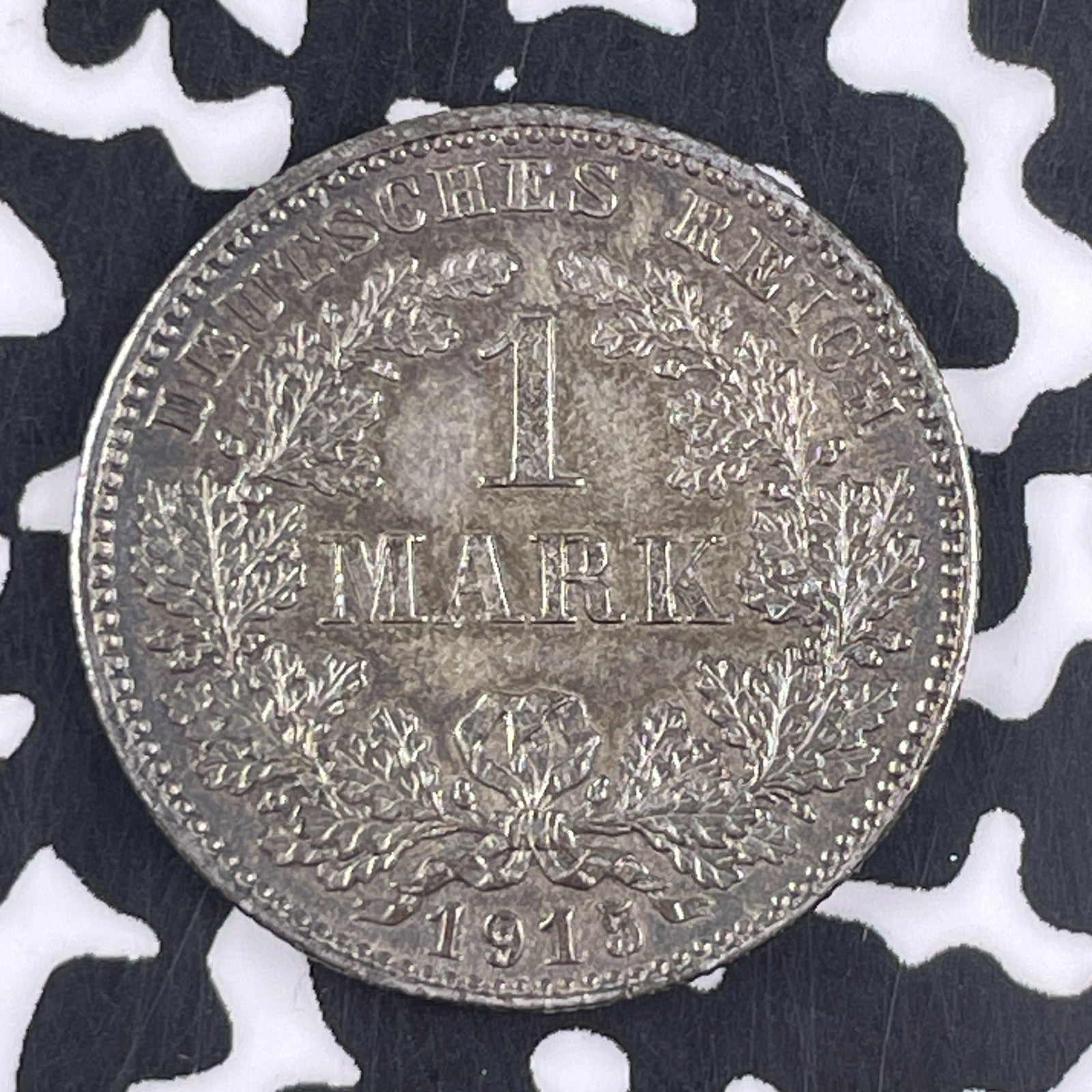1915-D Germany 1 Mark Lot#F2607 Silver! High Grade! Beautiful!