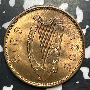 1966 Ireland 1/2 Penny Half Penny (7 Available) (1 Coin Only) High Grade!