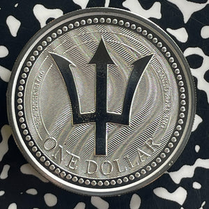 2017 Barbados Trident $1 Dollar Lot#OV1561 Silver! 1 Oz