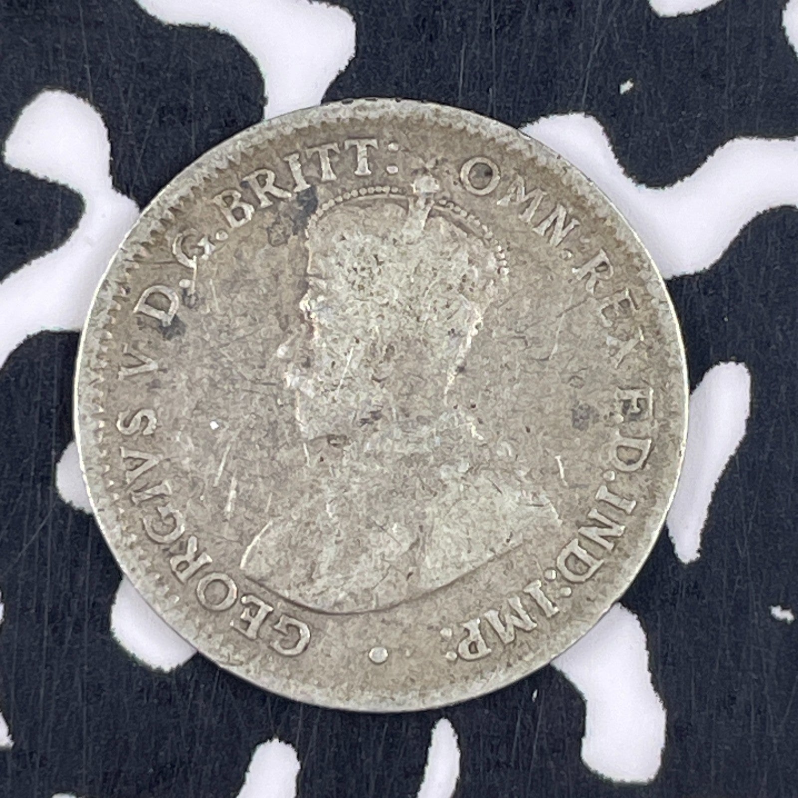 1918-M Australia 3 Pence Threepence Lot#F4276 Silver!